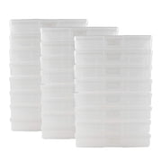 Novelinks 24 Pack Photo Storage Boxes for 4x6 Pictures Photo Organizer Case Photo Keeper Picture Storage Containers Box,Clear
