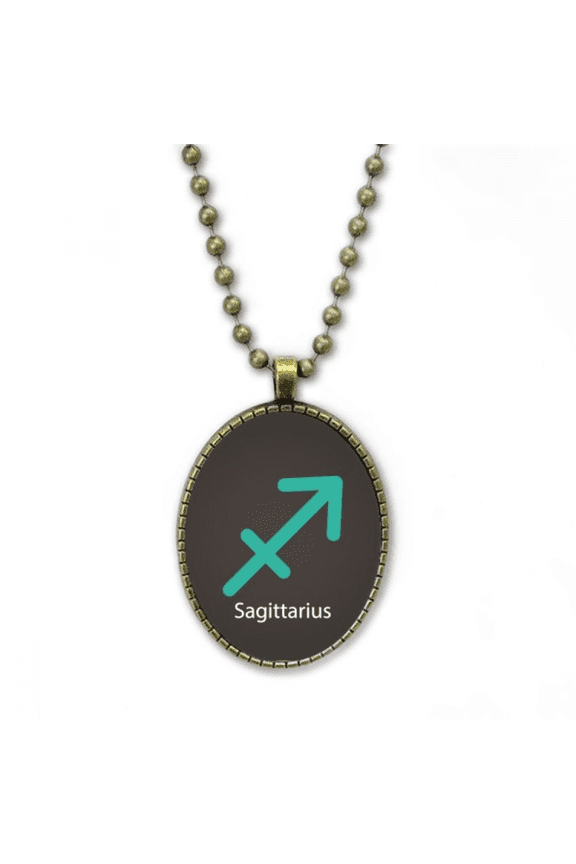 november december sagittarius constellation necklace vintage chain bead pendant jewelry collection