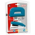 thumbnail image 1 of novus 1874twin set stapler with punch 15/e 210-desk set petrol, 1 of 1