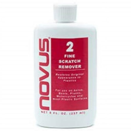 novus 2 plastic fine scratch remover - 8 oz. - 2 pack