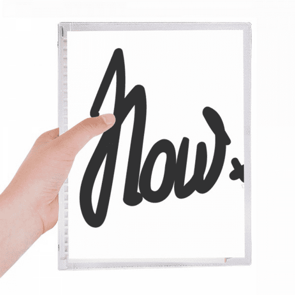 now funny quote handwrite style notebook loose diary refillable journal statiry