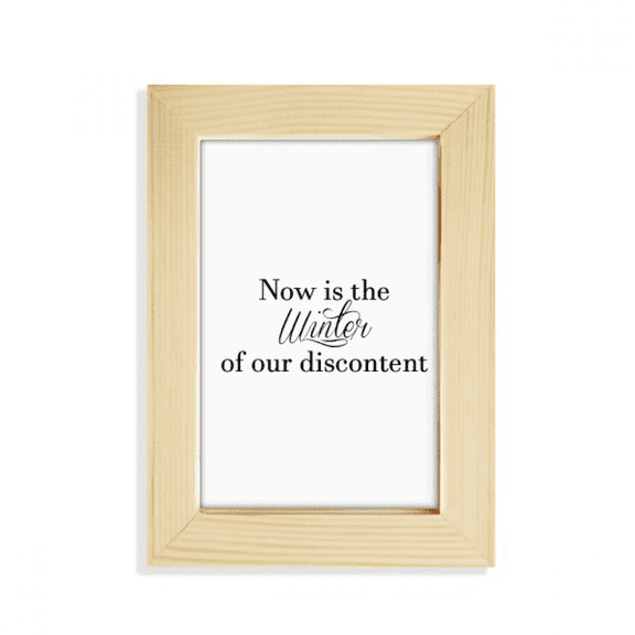 now is the winter quote desktop display photo frame picture art painting 5x7 inch