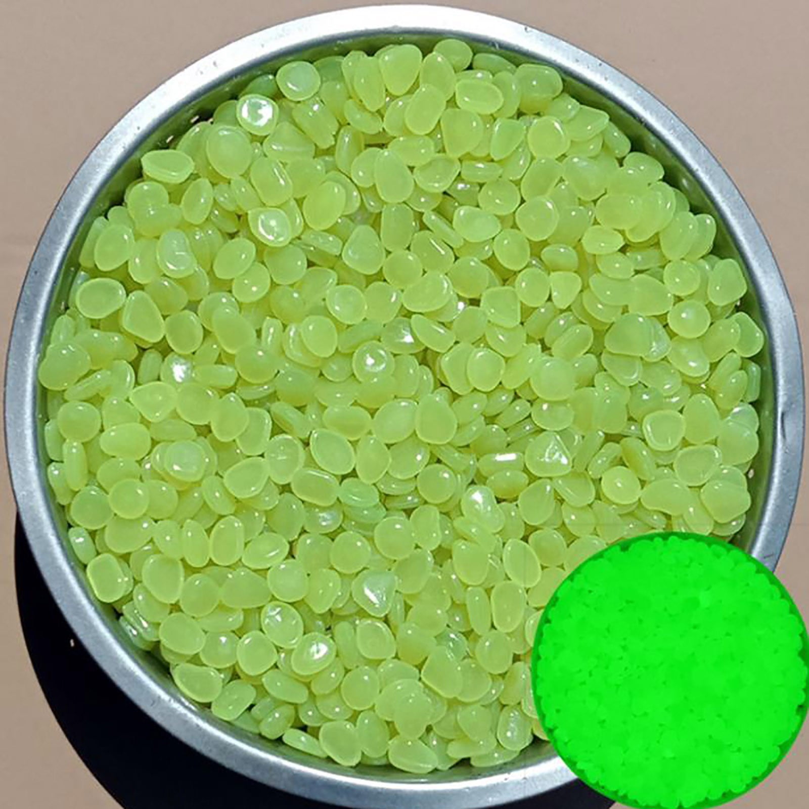 npkgvia Aquarium Gravel,1Cm Small Luminous Stone Fish Tank Garden Fluorescent Micro Luminous