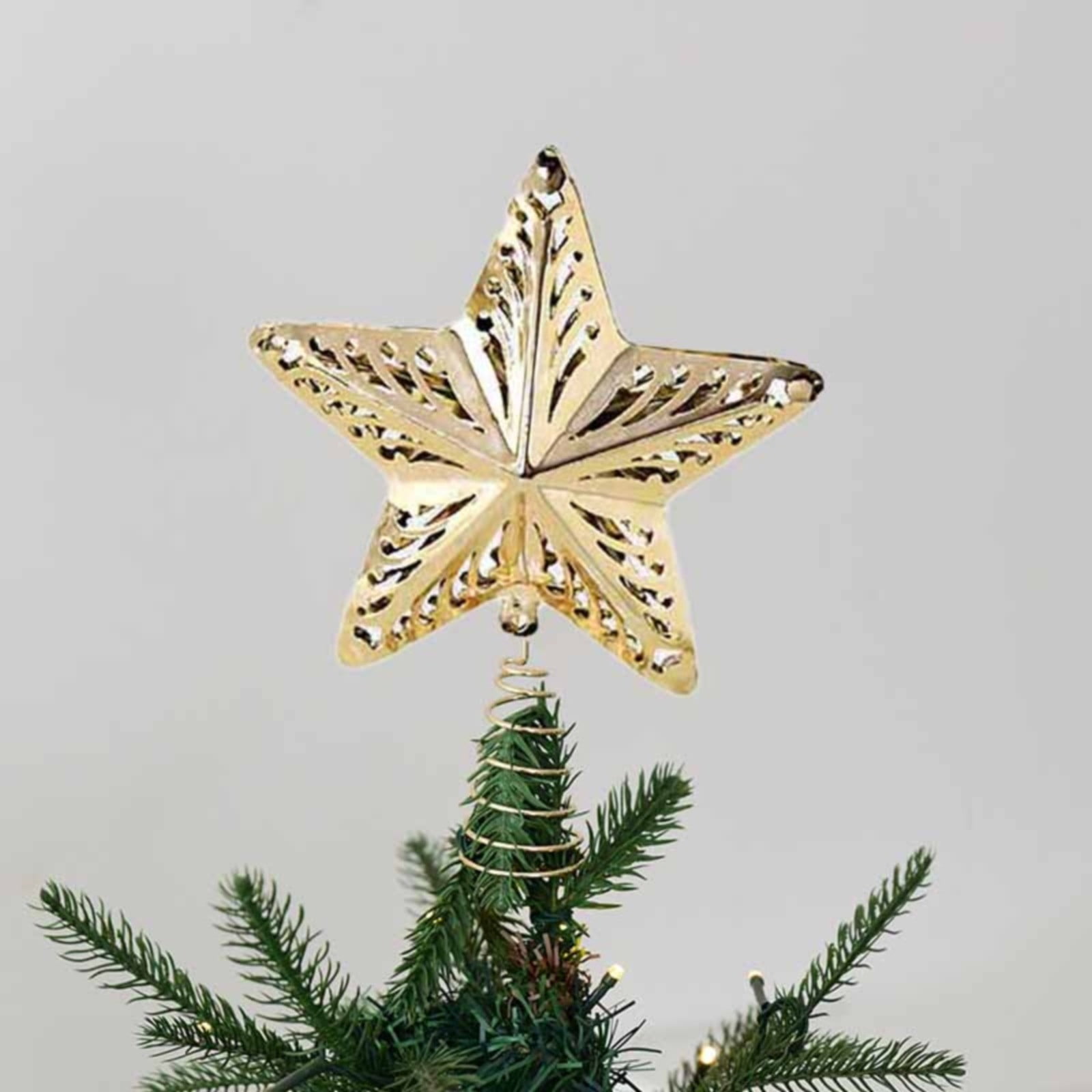 npkgvia Clearance,Exquisite Christmas Tree Ornament Five Pointed Star