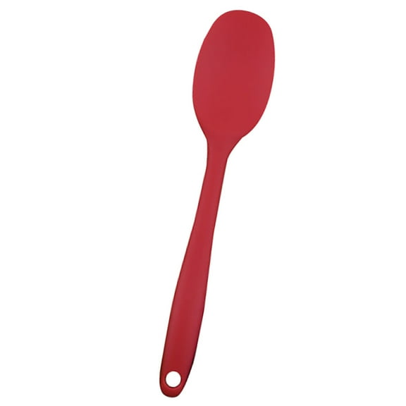 npkgvia Hot sale!Soup Spoons,Dinnerware,,Silicone SpoonKitchen Silicone Tools Bakeware And Cooking Utencil Spoons Scoop Kitchen，Dining & Bar,Red