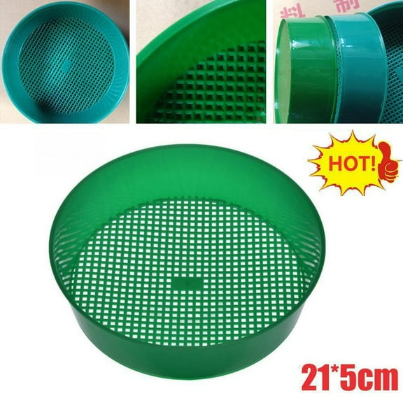 Large Plastic Garden Sieve Dirt Sieve Screen Sifting Pans Beach Sand Sifter Sieve Soil Sifter Screen Gardening Tools