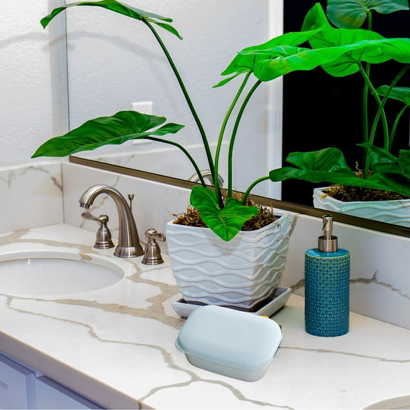 npkgvia Soap Dish,Bathroom Organizers And Storage,Soap Bar Container Holder Case Travel Dish Storage Drainers Box Cover Dishes Plastic,Bathroom Decor,Clearance