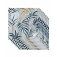 thumbnail image 1 of nqOlkjepod Blue Brown Botanical Cloth Napkins Set of 8 Reusable Dinner Napkins, Pastoral Summer Leaf Cocktail Napkin Washable Table Napkins for Wedding/Holiday Party/Baby Shower 20"x20", 1 of 8