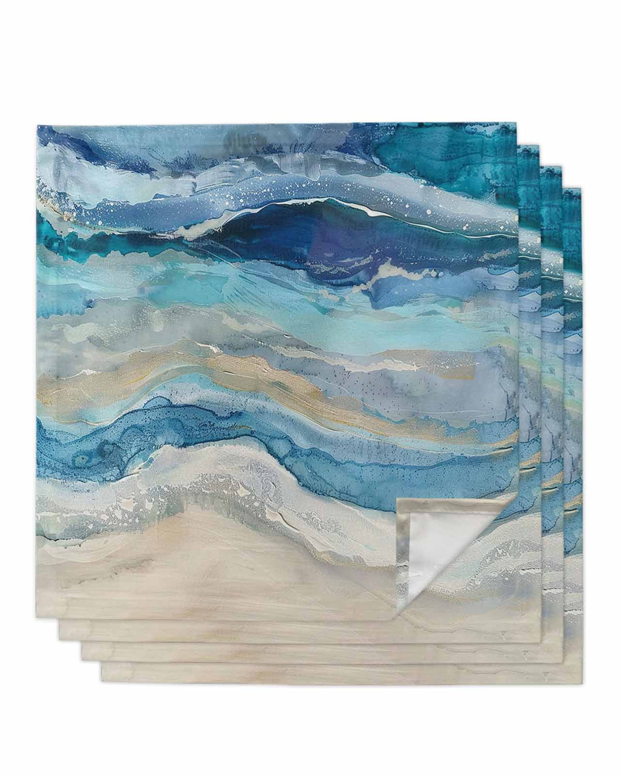 nqOlkjepod Blue Coastal Cloth Napki…