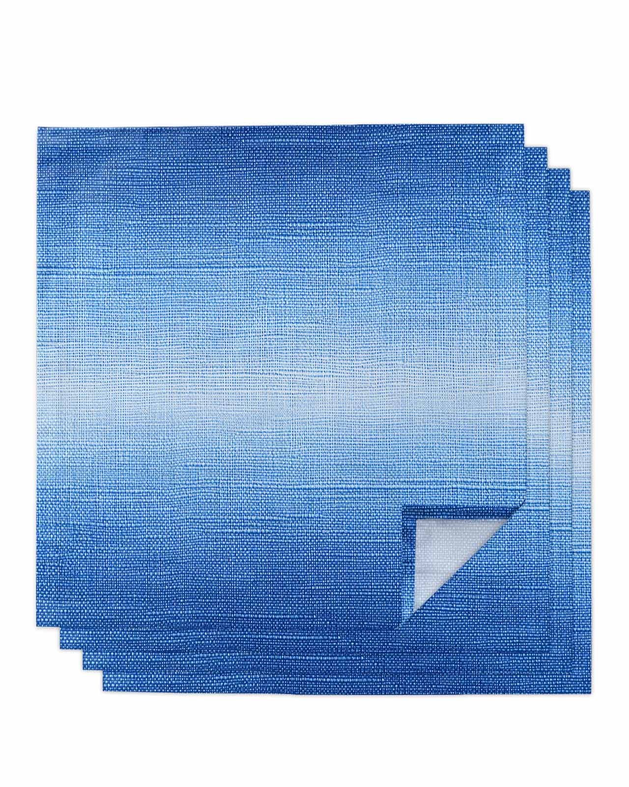 nqOlkjepod Blue Gradient Cloth Napkins Set of 4 …