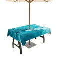 thumbnail image 1 of nqOlkjepod Blue Ocean Shark Outdoor Tablecloth with Umbrella Hole & Zipper, Summer Coastal Wave Nautical Rectangle Table Cover 60x84 Inch, Dining Waterproof Table Cloth Protector for Patio/Party, 1 of 7
