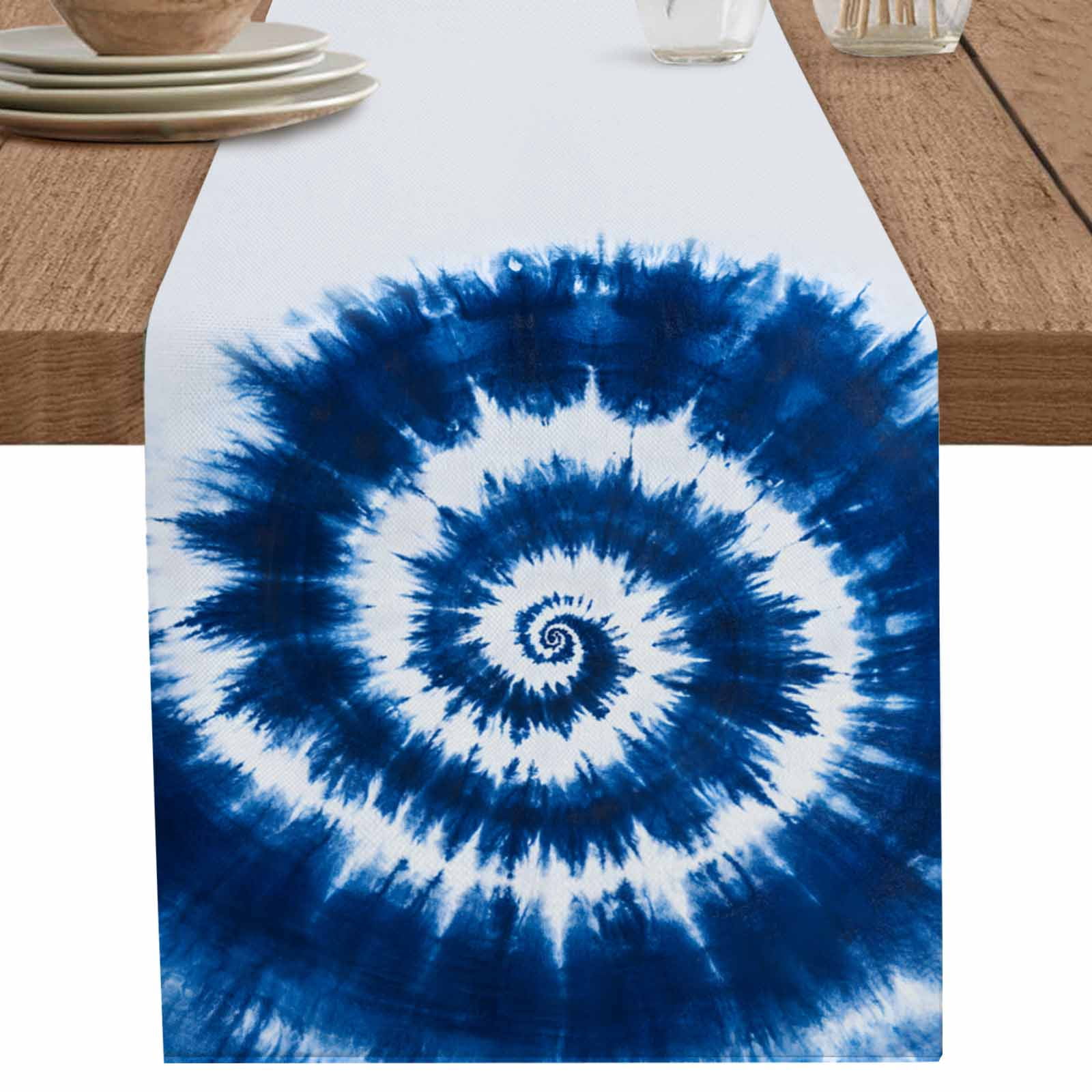 nqOlkjepod Blue Ombre Table Runner 70 Inches Long Farmhouse Dress ...