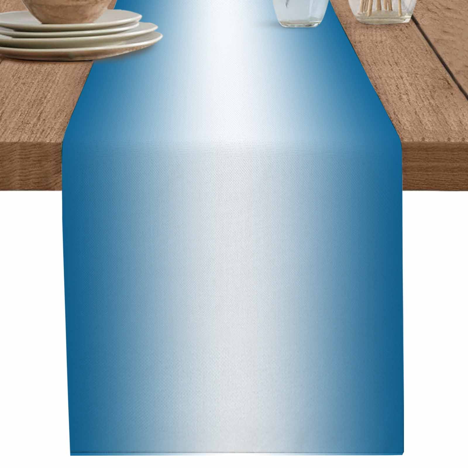 nqOlkjepod Blue Ombre Table Runner 72 Inches Long Farmhouse Dress ...