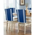 thumbnail image 1 of nqOlkjepod Blue Striped Chair Covers Set of 8, Decorative Chair Back Cover, Farmhouse Blue White Stripes Dining Room Chair Slipcovers Removable Chair Protectors Covers for Party Banquet, 1 of 7