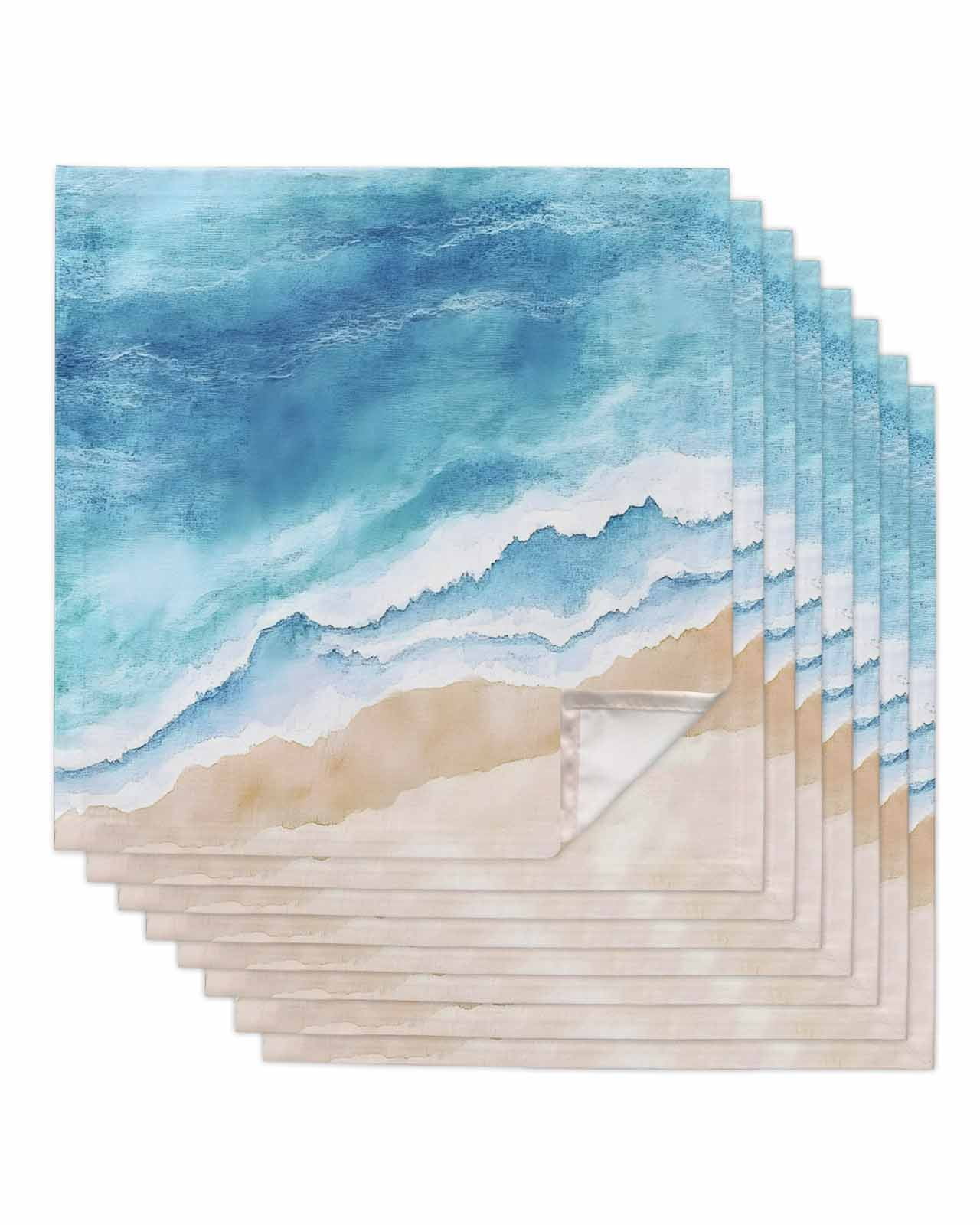 nqOlkjepod Blue Waves Cloth Napki…
