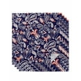 thumbnail image 1 of nqOlkjepod Boho Blue Purple Floral Cloth Napkins Set of 4 Reusable Dinner Napkins, Farmhouse Botanical Vintage Paisley Flower Cocktail Napkin Washable Table Napkins for Wedding/Party 20"x20", 1 of 8