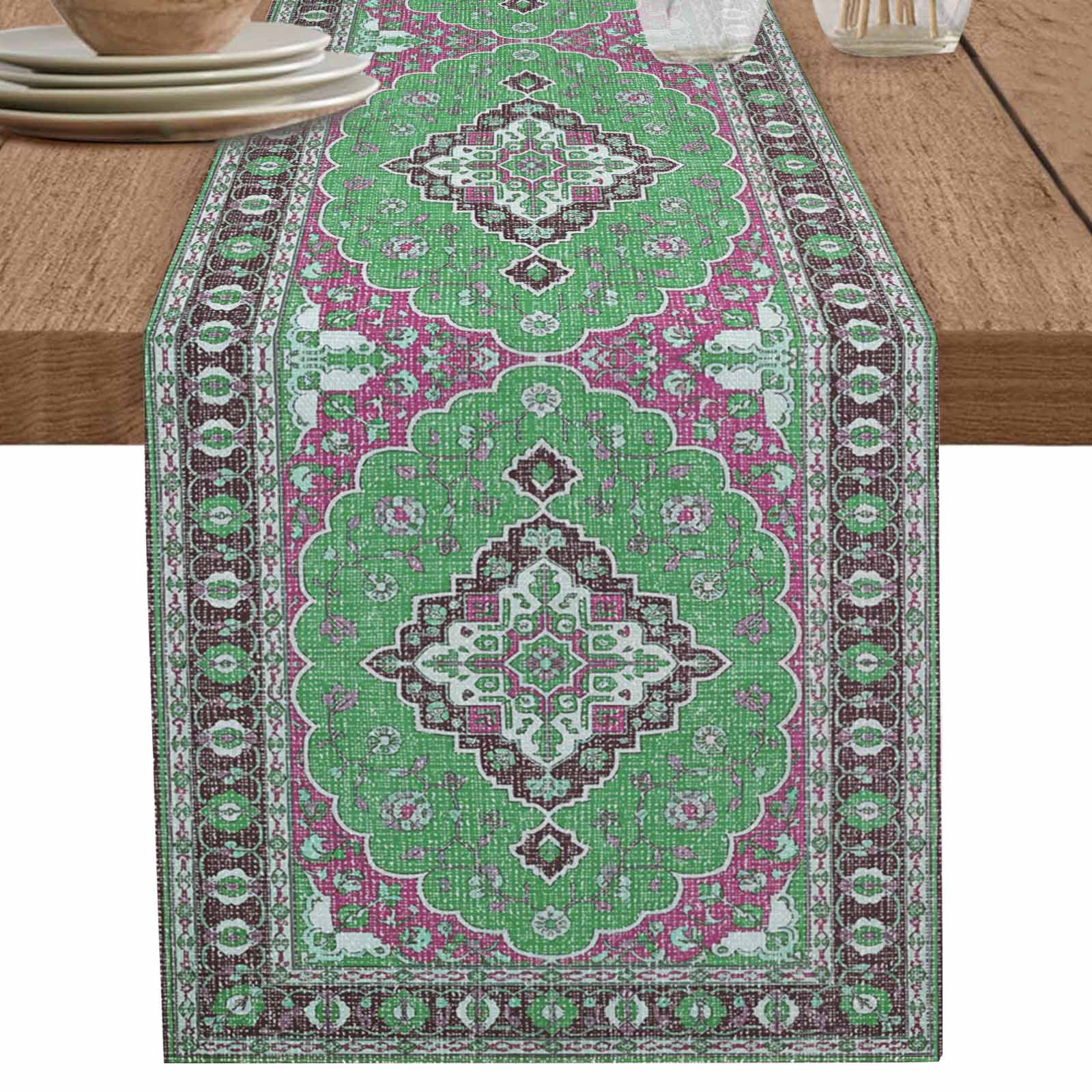 nqOlkjepod Boho Southwest Table Runner 70 Inches Long Farmhouse Dress ...