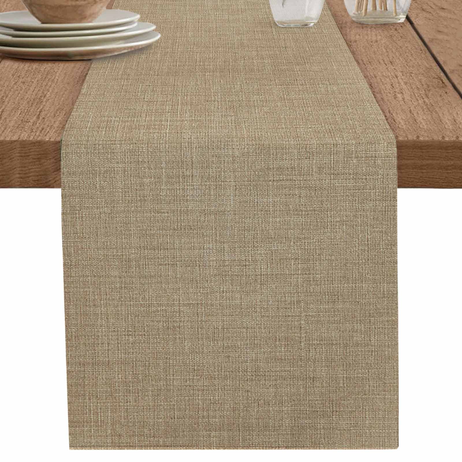 nqOlkjepod Brown Farmhouse Table Runner 70 Inches Long Farmhouse Dress ...