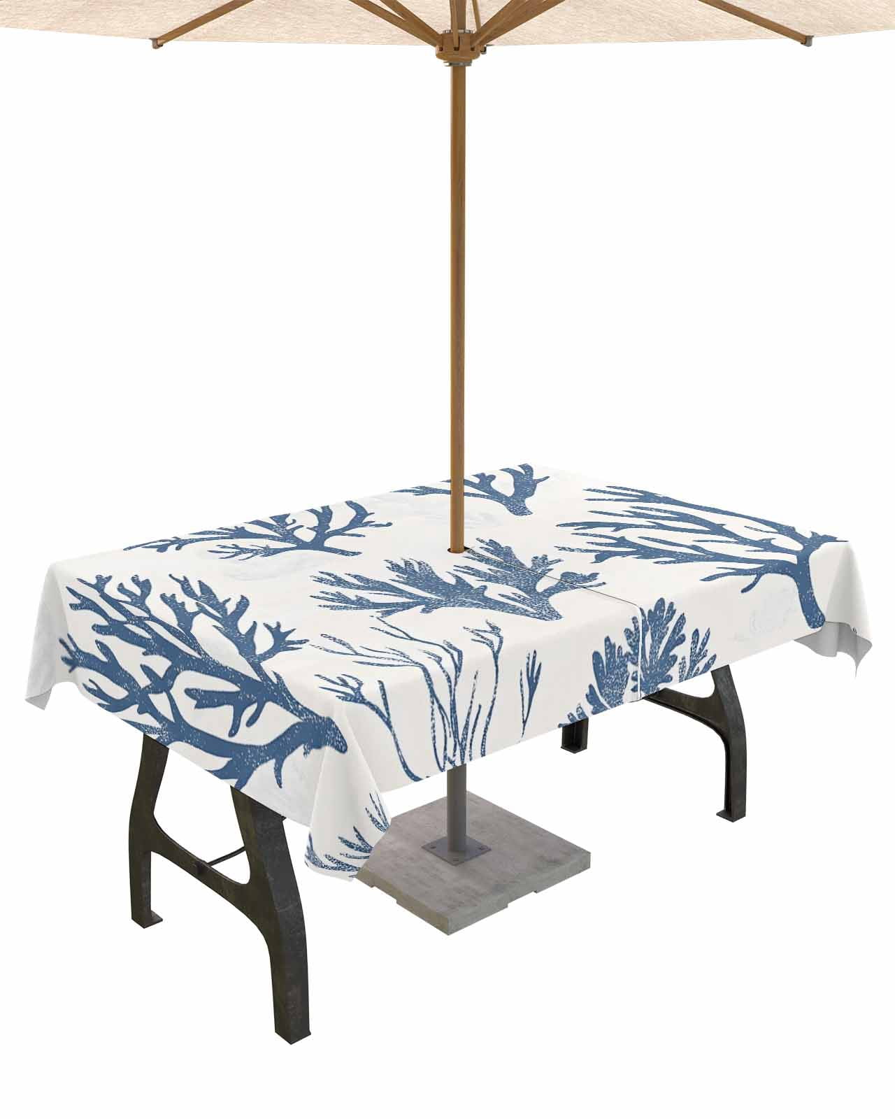 Squared Table Cover The Blue Corals main image 1