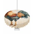 thumbnail image 1 of nqOlkjepod Farmhouse Rooster Outdoor Tablecloth with Umbrella Hole & Zipper, Vintage Country Animals Print Round Table Cover 54 Inch, Dining Waterproof Table Cloth Protector for Patio/Party/Picnic, 1 of 7