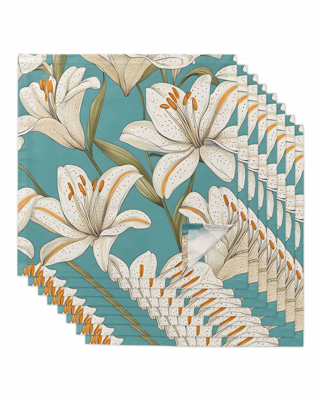 S/4 Floral Napkins