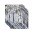 thumbnail image 1 of nqOlkjepod Gray Forest Cloth Napkins Set of 8 Reusable Dinner Napkins, Vintage Watercolor Trees Branch Cocktail Napkin Washable Table Napkins for Wedding/Holiday Party/Baby Shower 20"x20", 1 of 8