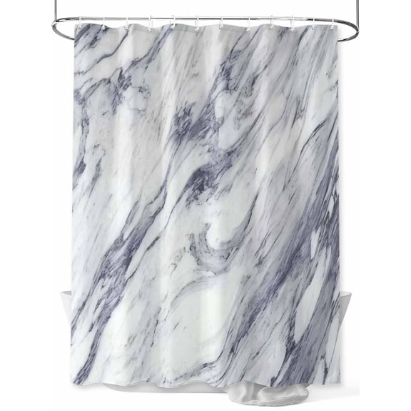nqOlkjepod Grey Marble Shower Curtain, Waterproof Shower Curtains for Bathroom, Abstract Minimalist Modern Art Washable Fabric Bathtub Curtain Set Bath Decor with 12 Hooks Stall 36"x72"