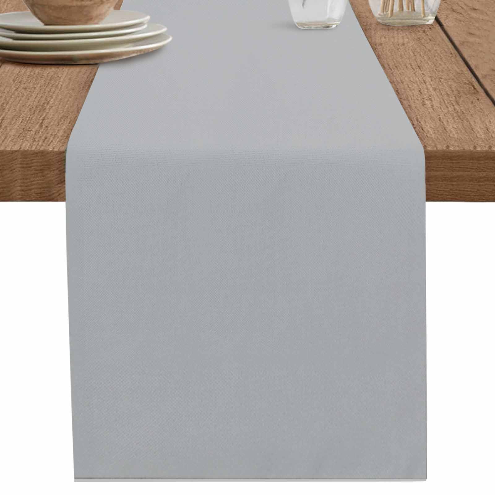 nqOlkjepod Grey Table Runner 72 Inches Long Farmhouse Dress Scarves ...