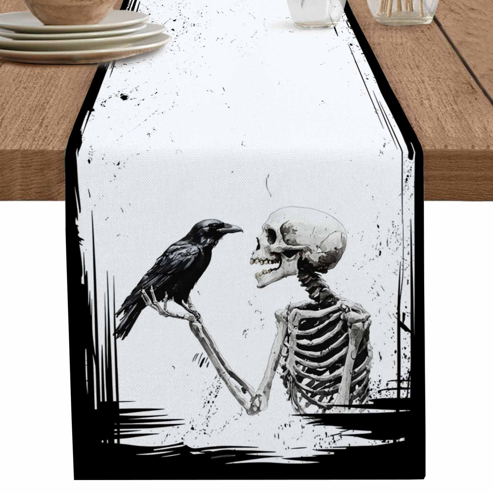 nqOlkjepod Halloween Table Runner 70 Inches Long Farmhouse Dress ...