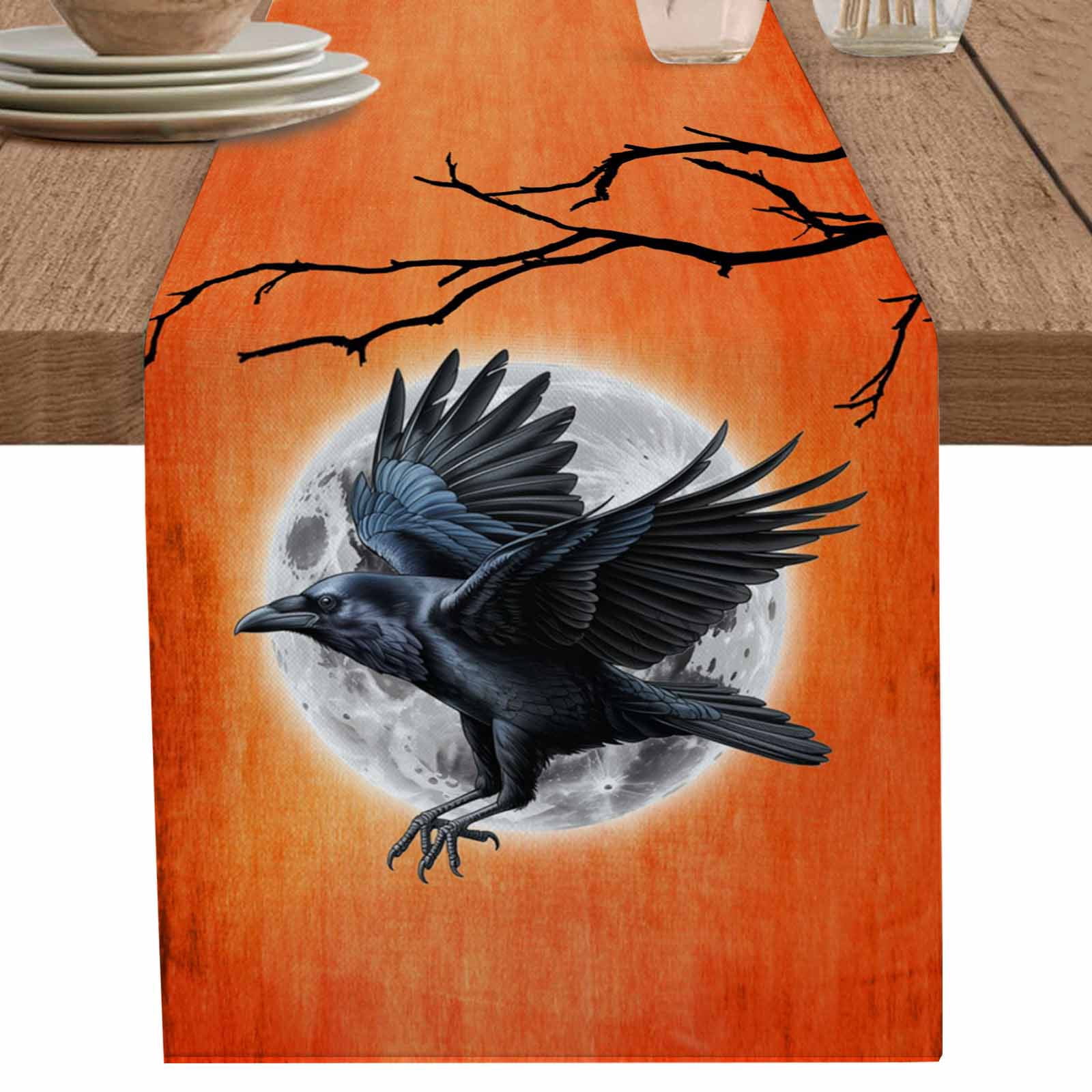 nqOlkjepod Halloween Table Runner 70 Inches Long Farmhouse Dress ...