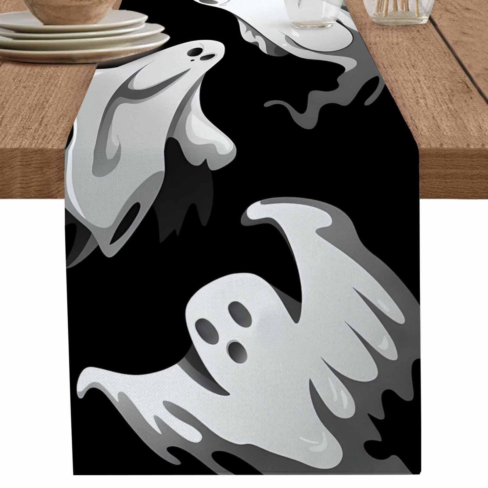 nqOlkjepod Halloween Table Runner 90 Inches Long Farmhouse Dress ...