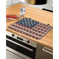 thumbnail image 1 of nqOlkjepod Large Induction Cooktop Protector Mat 24"x21", Coastal American Flag Stove Top Covers for Electric Stove, Starfish Vintage USA Flag Stove Burner Cover Mats, Glass Top Stove Cover, 1 of 8