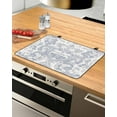 thumbnail image 1 of nqOlkjepod Large Induction Cooktop Protector Mat 28.5"x20.5", Rustic Baroque Stove Top Covers for Electric Stove, Vintage Country Scroll Floral Patterned Stove Burner Cover Mats Stove Cover, 1 of 8