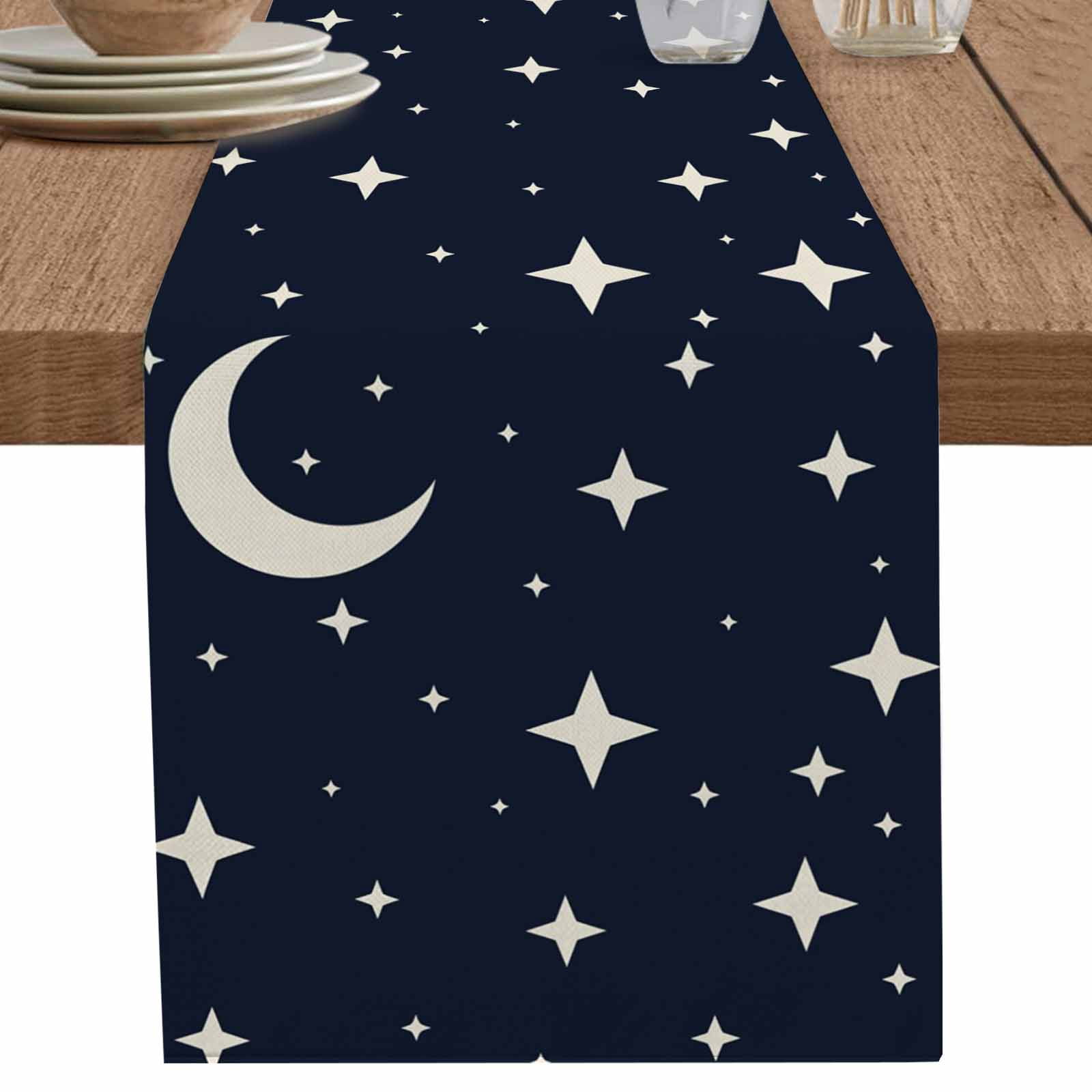 nqOlkjepod Modern Navy Blue Table Runner 72 Inches Long Farmhouse Dress ...