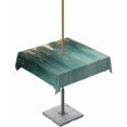 thumbnail image 1 of nqOlkjepod Modern Turquoise Gold Outdoor Tablecloth with Umbrella Hole & Zipper, Abstract Teal Minimalist Art Square Table Cover 60x60 Inch, Dining Waterproof Table Cloth Protector for Patio/Party, 1 of 7