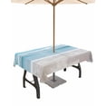 thumbnail image 1 of nqOlkjepod Ocean Beach Outdoor Tablecloth with Umbrella Hole & Zipper, Natural Blue Sea Waves Sky Cloudy Scenery Rectangle Table Cover 52x70 Inch, Dining Waterproof Table Cloth Protector for Patio, 1 of 7