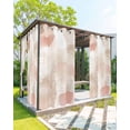 thumbnail image 1 of nqOlkjepod Outdoor Curtains for Patio Waterproof, Beige Abstract Art Outdoor Privacy Panels Grommet, Contemporary Luxury Geometric Blackout Outside Curtains for Porch/Cabana 54"x108", 2 Panels, 1 of 8