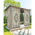 thumbnail image 1 of nqOlkjepod Outdoor Curtains for Patio Waterproof, Boho Ethnic Rustic Outdoor Privacy Panels Grommet, American Southwest Antique Blackout Outside Curtains for Porch/Cabana/Pergola 54"x84", 1 Panel, 1 of 8
