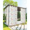 thumbnail image 1 of nqOlkjepod Outdoor Curtains for Patio Waterproof, Botanical Flowers Outdoor Privacy Panels Grommet, Spring Pink Dragonfly Pastoral Blackout Outside Curtains for Porch/Cabana 54"x95", 2 Panels, 1 of 8