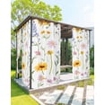 thumbnail image 1 of nqOlkjepod Outdoor Curtains for Patio Waterproof, Botanical Wildflowers Outdoor Privacy Panels Grommet, Spring Pastoral Flowers Blackout Outside Curtains for Porch/Cabana/Pergola 54"x108", 2 Panels, 1 of 8