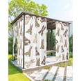 thumbnail image 1 of nqOlkjepod Outdoor Curtains for Patio Waterproof, Brown Love Heart Bunny Outdoor Privacy Panels Grommet, Polka Dot Rabbits Blackout Outside Curtains for Porch/Cabana/Pergola 54"x108", 2 Panels, 1 of 8