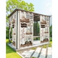 thumbnail image 1 of nqOlkjepod Outdoor Curtains for Patio Waterproof, Country Cotton Floral Outdoor Privacy Panels Grommet, Farmhouse Vintage Bath Bottle Blackout Outside Curtains for Porch/Cabana 54"x95", 1 Panel, 1 of 8