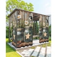 thumbnail image 1 of nqOlkjepod Outdoor Curtains for Patio Waterproof, Country Floral Outdoor Privacy Panels Grommet, Western Texas Stars Butterfly Barn Door Blackout Outside Curtains for Porch/Cabana 54"x84", 2 Panels, 1 of 8