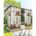 thumbnail image 1 of nqOlkjepod Outdoor Curtains for Patio Waterproof, Farmhouse Vintage Outdoor Privacy Panels Grommet, Country Cotton Book Butterfly Art Blackout Outside Curtains for Porch/Cabana 54"x95", 1 Panel, 1 of 8