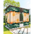 thumbnail image 1 of nqOlkjepod Outdoor Curtains for Patio Waterproof, Green Orange Mountain Outdoor Privacy Panels Grommet, Sunset Birds Abstract Art Blackout Outside Curtains for Porch/Cabana/Pergola 54"x108", 1 Panel, 1 of 8