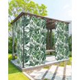 thumbnail image 1 of nqOlkjepod Outdoor Curtains for Patio Waterproof, Green Palm Leaves Outdoor Privacy Panels Grommet, Summer Tropical Leaf Blackout Outside Curtains for Porch/Cabana/Pergola/Gazebo 54"x108", 2 Panels, 1 of 8