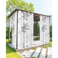 thumbnail image 1 of nqOlkjepod Outdoor Curtains for Patio Waterproof, Grey Forest Striped Outdoor Privacy Panels Grommet, Gray Ombre Tree Branches Blackout Outside Curtains for Porch/Cabana/Pergola 54"x84", 2 Panels, 1 of 8