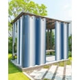 thumbnail image 1 of nqOlkjepod Outdoor Curtains for Patio Waterproof, Lake Blue White Ombre Outdoor Privacy Panels Grommet, Retro Minimalist Gradient Art Blackout Outside Curtains for Porch/Cabana 54"x84", 2 Panels, 1 of 7