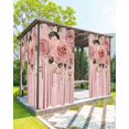 thumbnail image 1 of nqOlkjepod Outdoor Curtains for Patio Waterproof, Pink Roses Romantic Outdoor Privacy Panels Grommet, Watercolor Botanical Floral Blackout Outside Curtains for Porch/Cabana/Pergola 54"x108", 1 Panel, 1 of 8