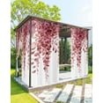 thumbnail image 1 of nqOlkjepod Outdoor Curtains for Patio Waterproof, Red Eucalyptus Leaf Outdoor Privacy Panels Grommet, Spring Rustic Botanical Blackout Outside Curtains for Porch/Cabana/Pergola 54"x95", 1 Panel, 1 of 8